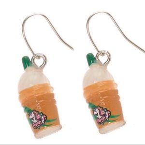 Frappuccino Drop Earrings Unicorn Frappe 1”